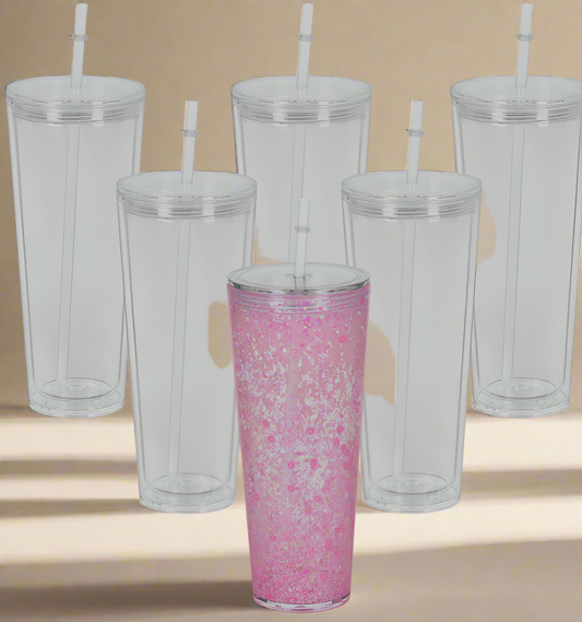 24oz Acrylic Snow Globe CupZ